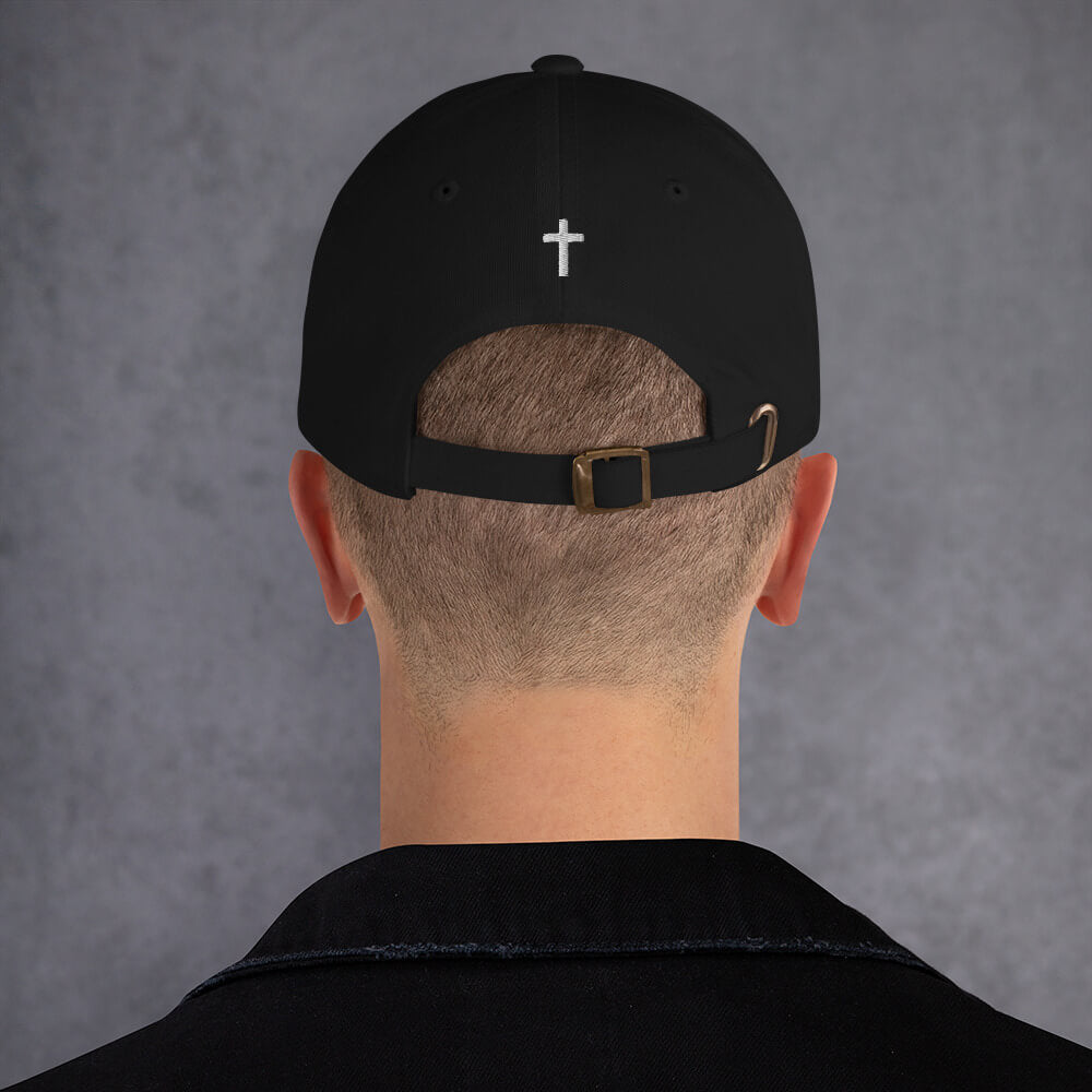 Jesus My King dad hat black mockup back